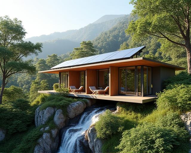 Eco-lodge powered by renewable energy