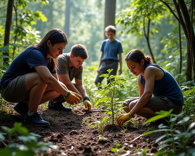 Hands-on habitat restoration and conservation work