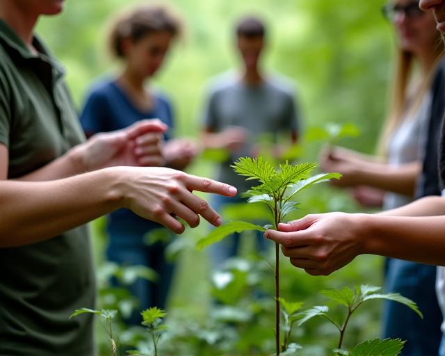 Native plant identification and organic foraging experience